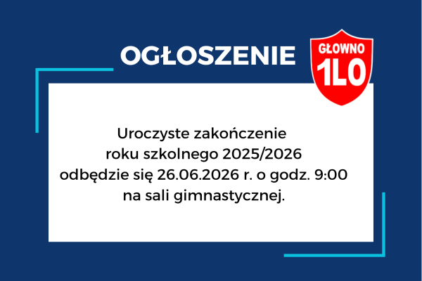 Zakończenie roku szkolnego